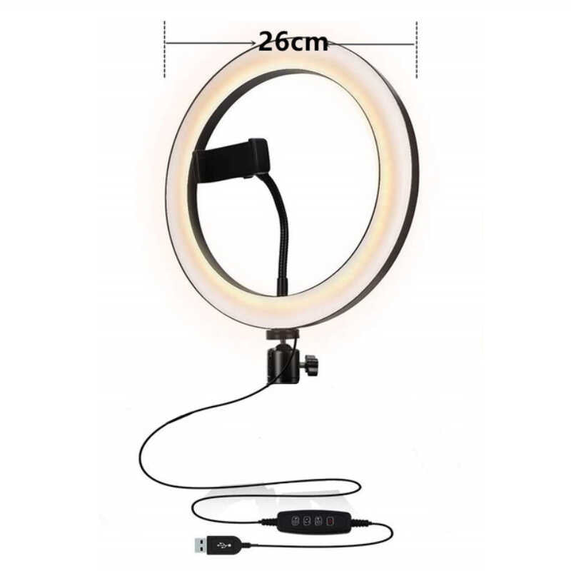 Cepax CXB-260 Işıklı Telefon Tutucu Ring Light - 2 Cepax CXB-260 Işıklı Telefon Tutucu Ring Light - 2